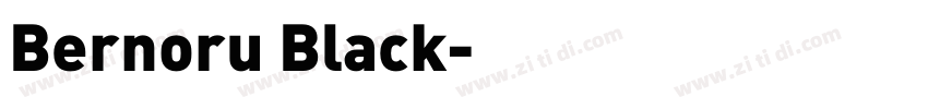 Bernoru Black字体转换